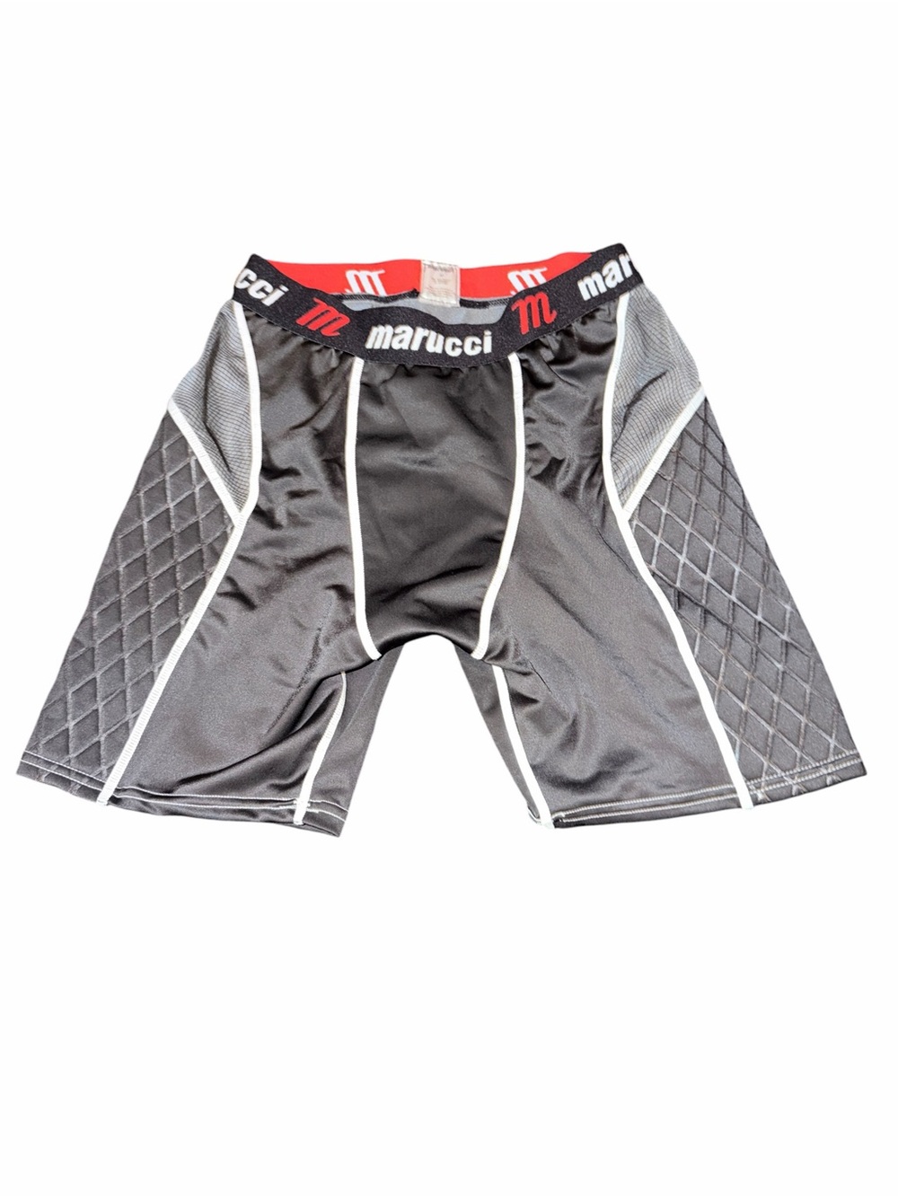 Marucci Men's Black Padded Athletic Compression Shorts